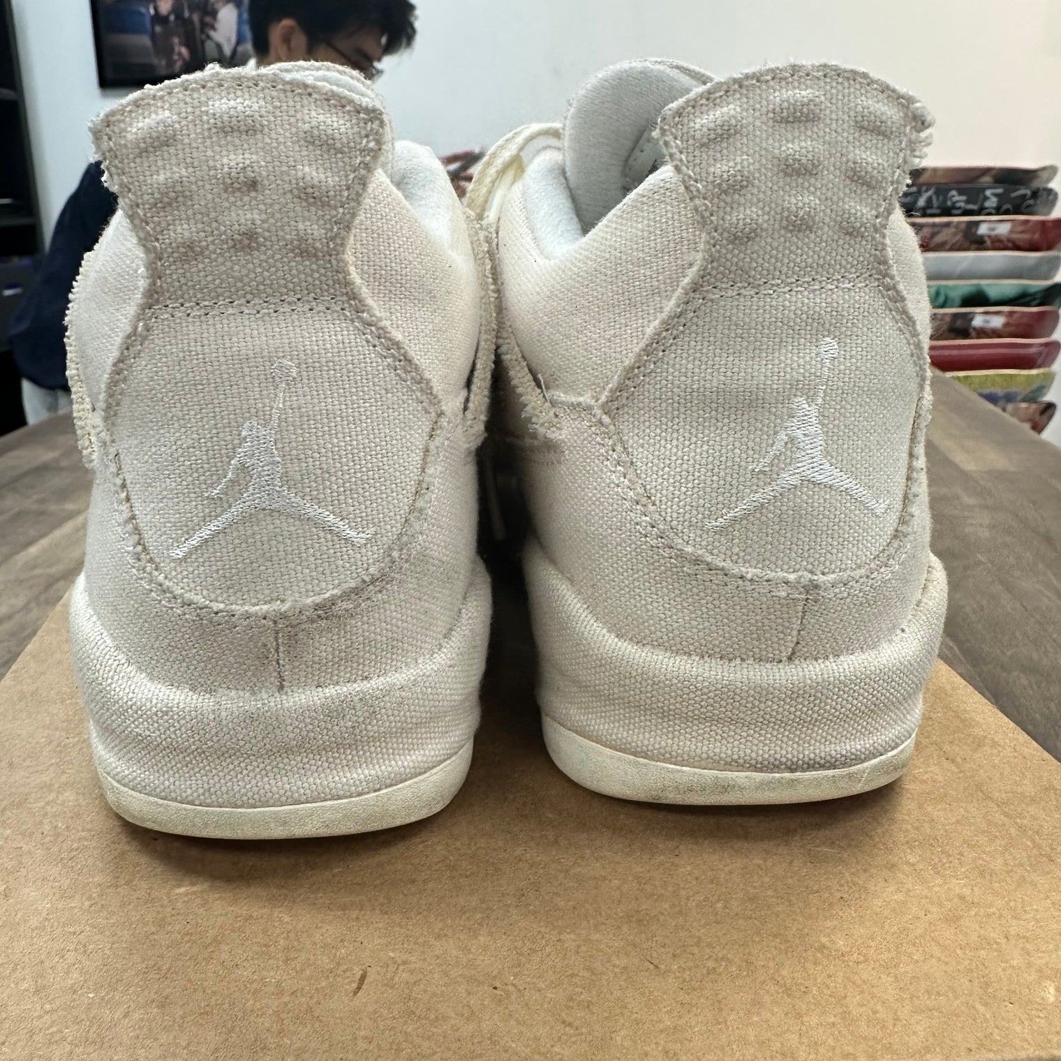 (W) Blank Canvas Jordan 4 (Used, No Box)