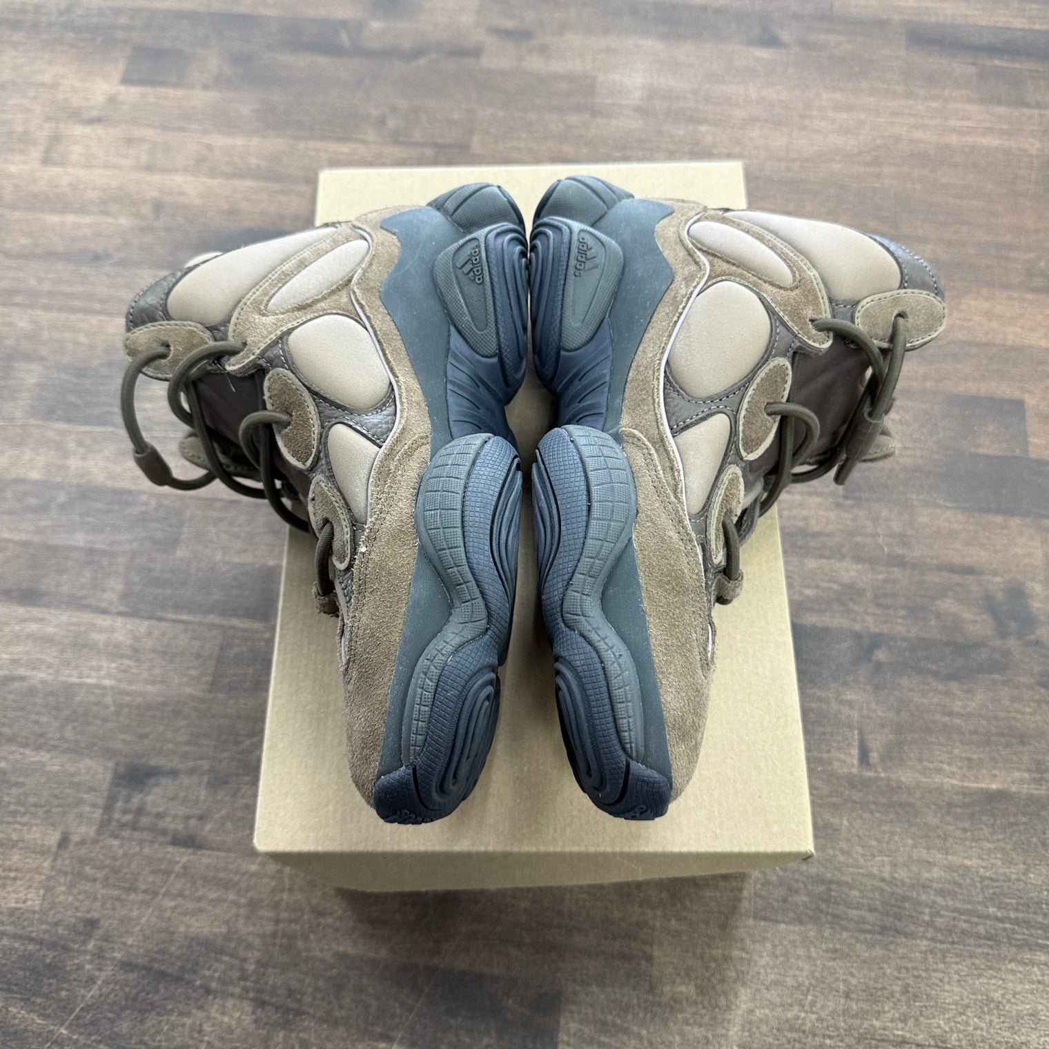 Taupe Black Adidas Yeezy 500 High (USED, No Box)