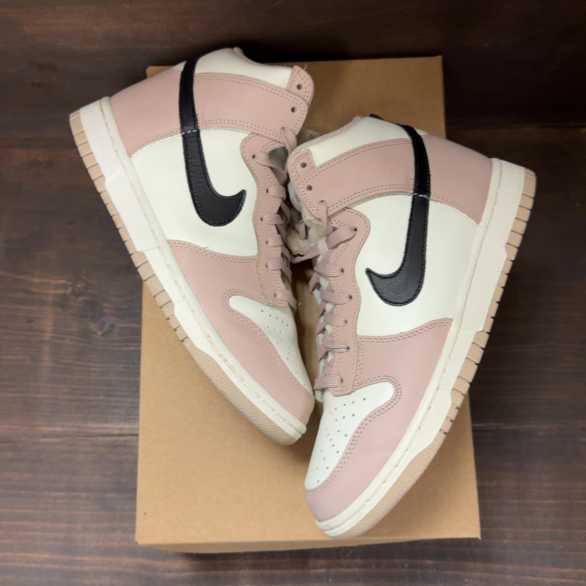 Nike Dunk High Fossil Stone (Women's) Size 8.5W (Pre-Owned) - back