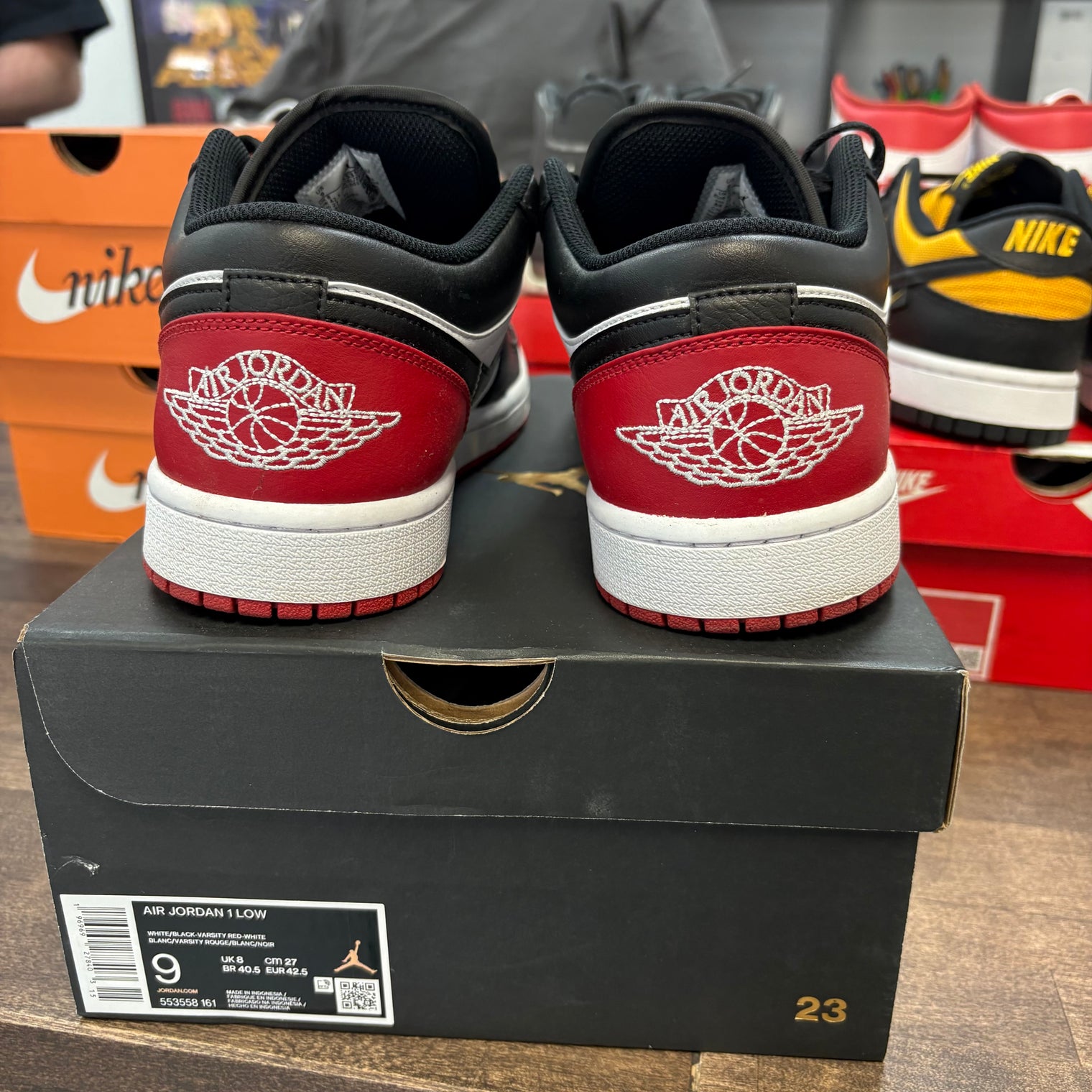 Bred Toe Jordan 1 Low (USED)