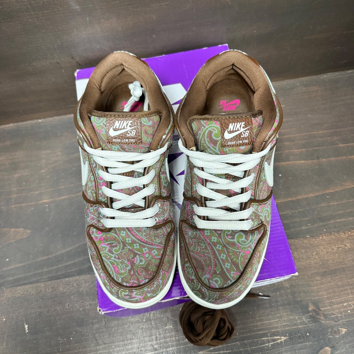 Nike SB Dunk Low Pro Paisley Brown Size 9.5 (Pre-Owned) - back