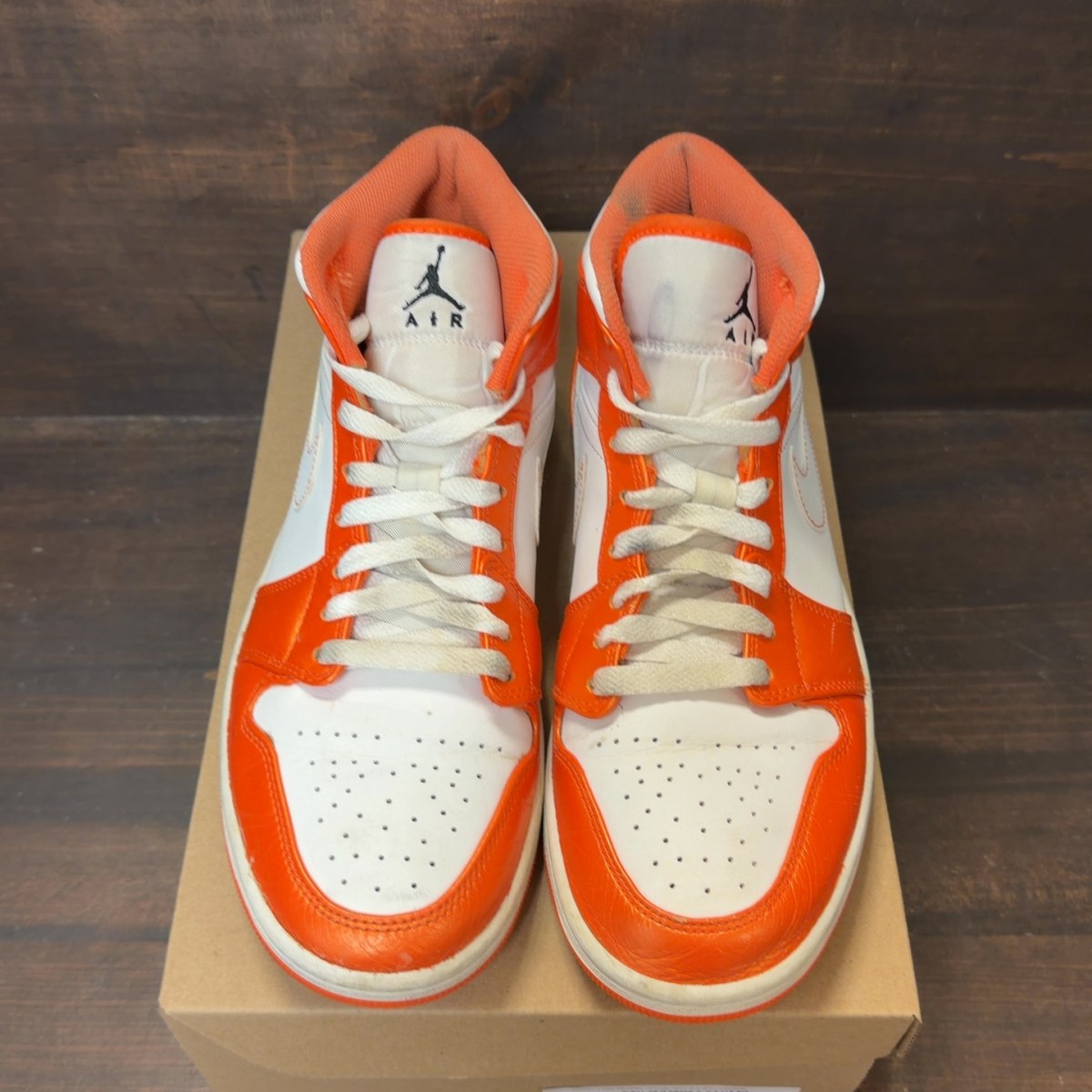 Jordan 1 Mid Metallic Orange Size 8.5 (Pre-Owned) - Image 3