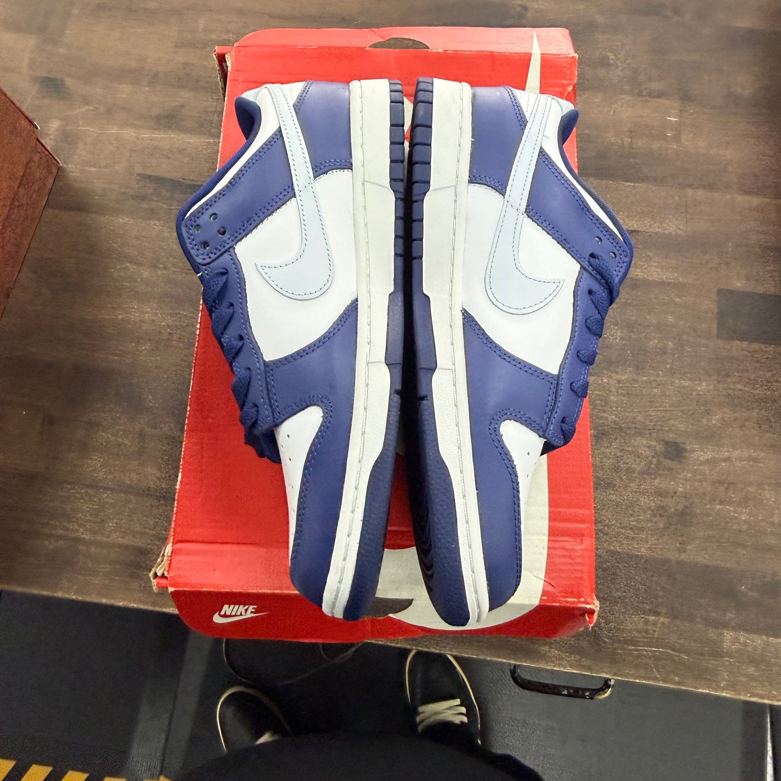 Deep Royal Football Grey Nike Dunk Low (Lightly Worn)
