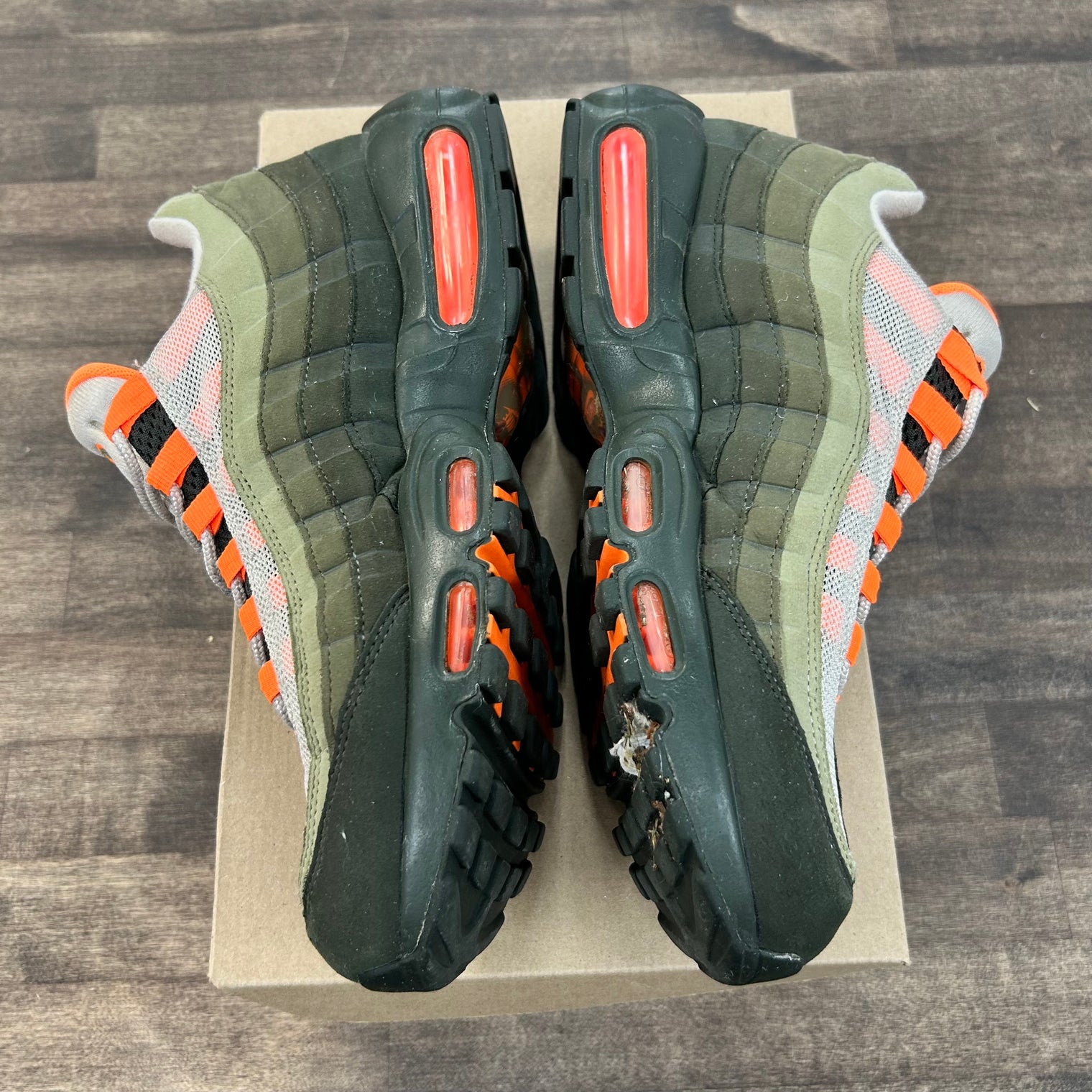 Olive Orange Air Max 95 (USED, No Box)