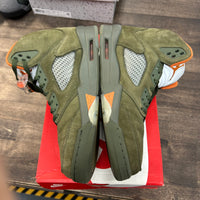 Olive Jordan 5 Retro (USED, Replacement Box)