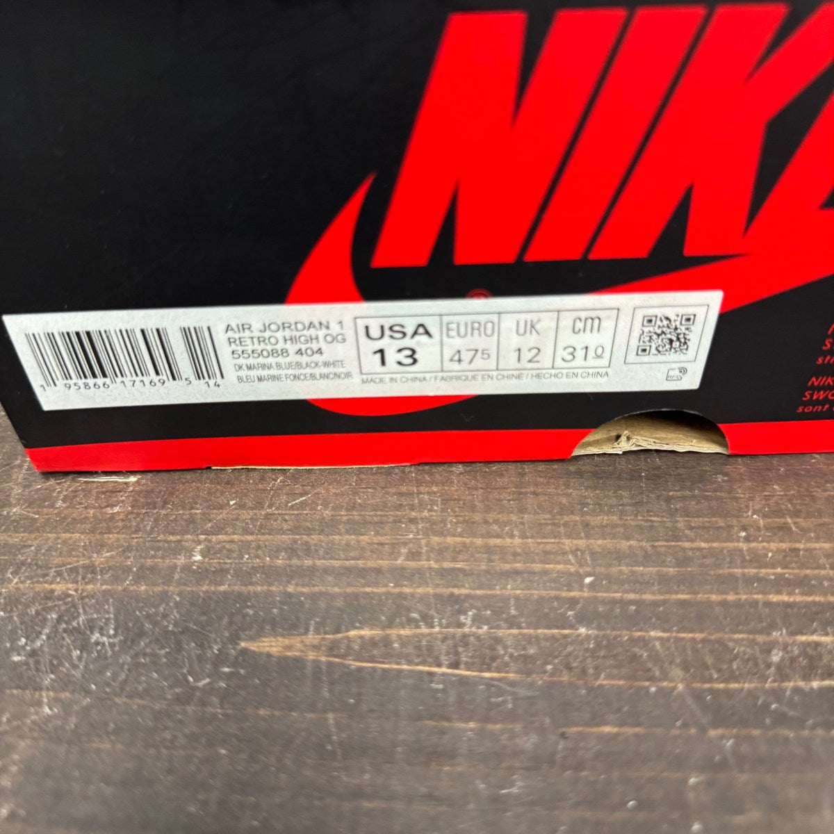 Jordan 1 Retro High OG Dark Marina Blue - Image 7