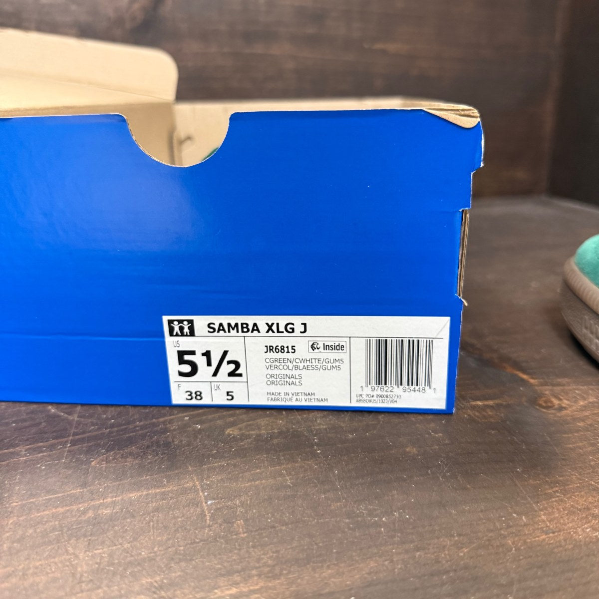 adidas Samba XLG Collegiate Green White Gum (GS) Size 5.5Y (Pre-Owned) - Image 7