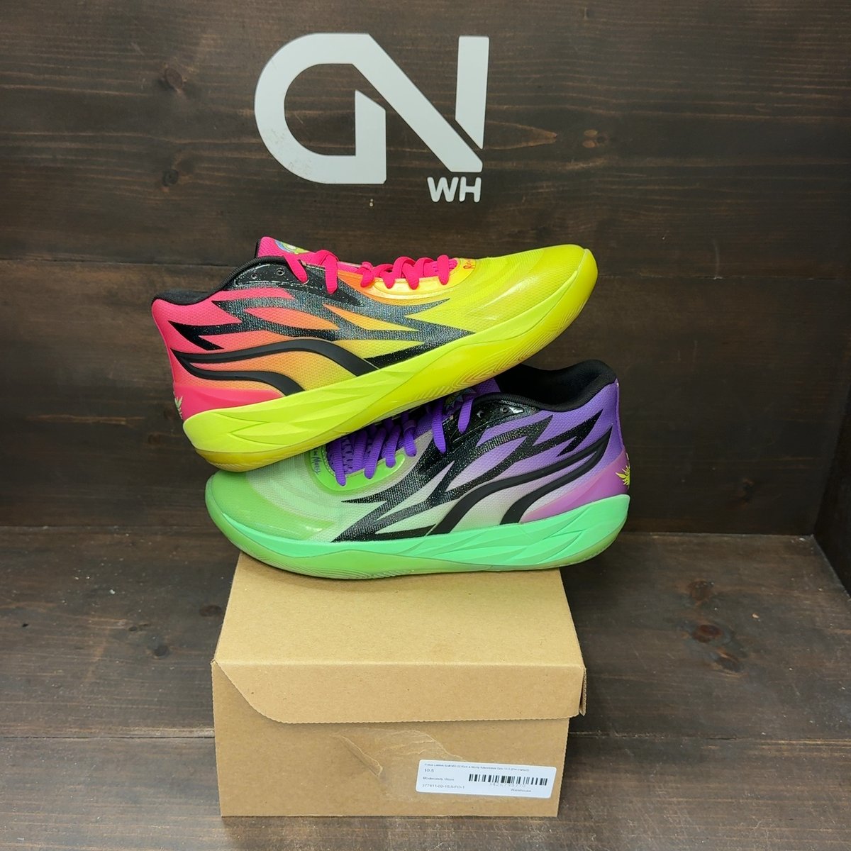 Puma LaMelo Ball MB.02 Rick & Morty Adventures Size 10.5 (Pre-Owned) - front