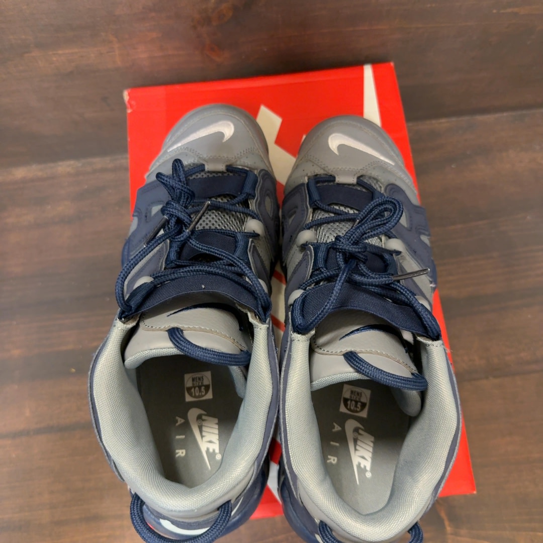 Nike Air More Uptempo Cool Grey Midnight Navy - Image 5