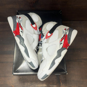 Jordan 8 Retro White True Red (2025) Size 9 (Pre-Owned) - back