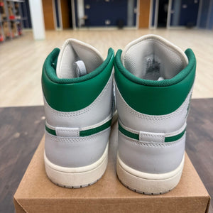 Jordan 1 Mid White Pure Platinum Pine Green Size 10.5 (Pre-Owned) - Image 5