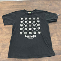 Pokemon Bape Tee Black (USED)
