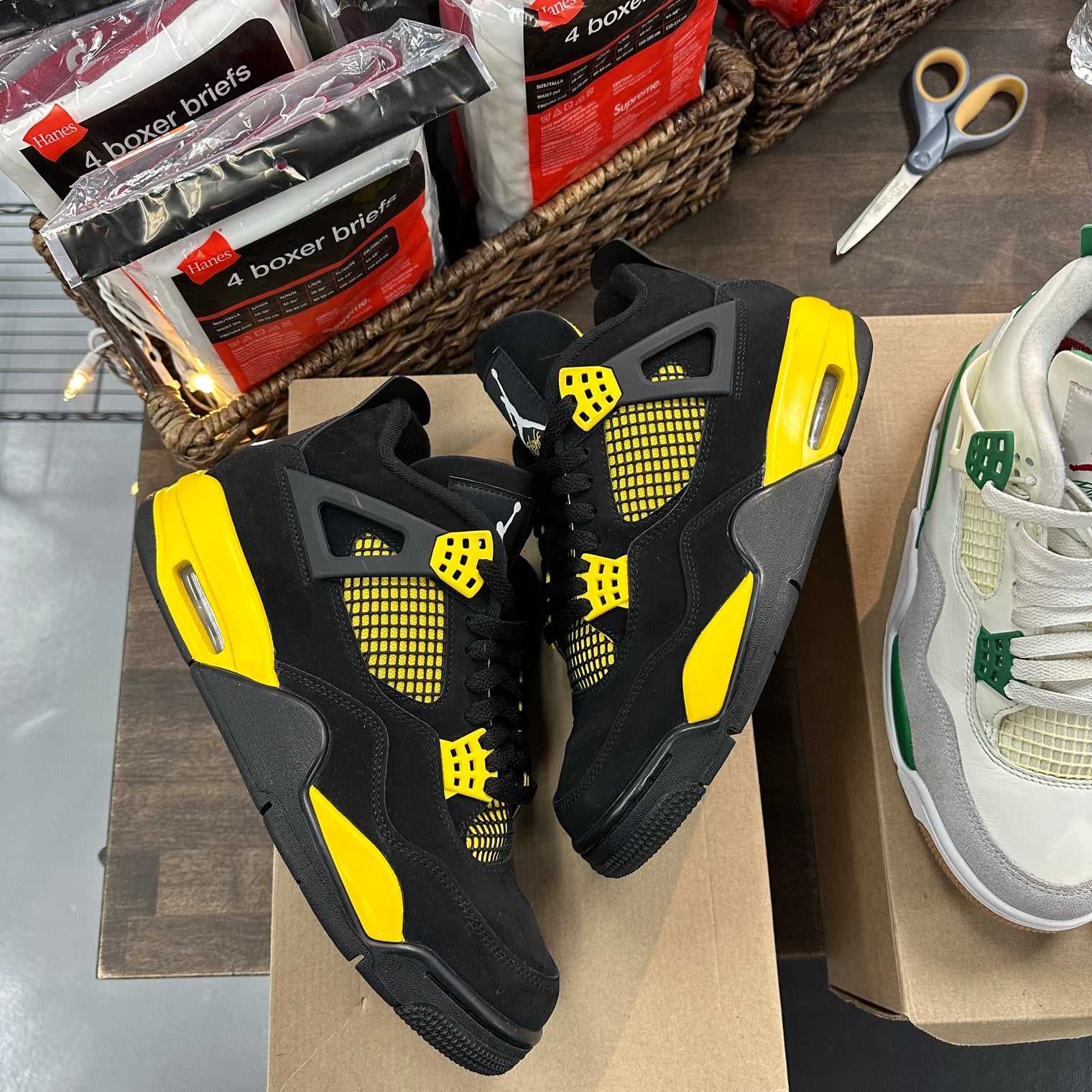 Yellow Thunder Jordan 4 Retro (USED, No Box)
