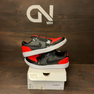 Jordan 1 Low Slip Black Hot Punch (Women's) - Image 1
