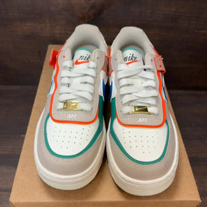 Nike Air Force 1 Low Shadow Sail Signal Blue Green (Women's) Size 5.5W (Pre-Owned) - Image 3