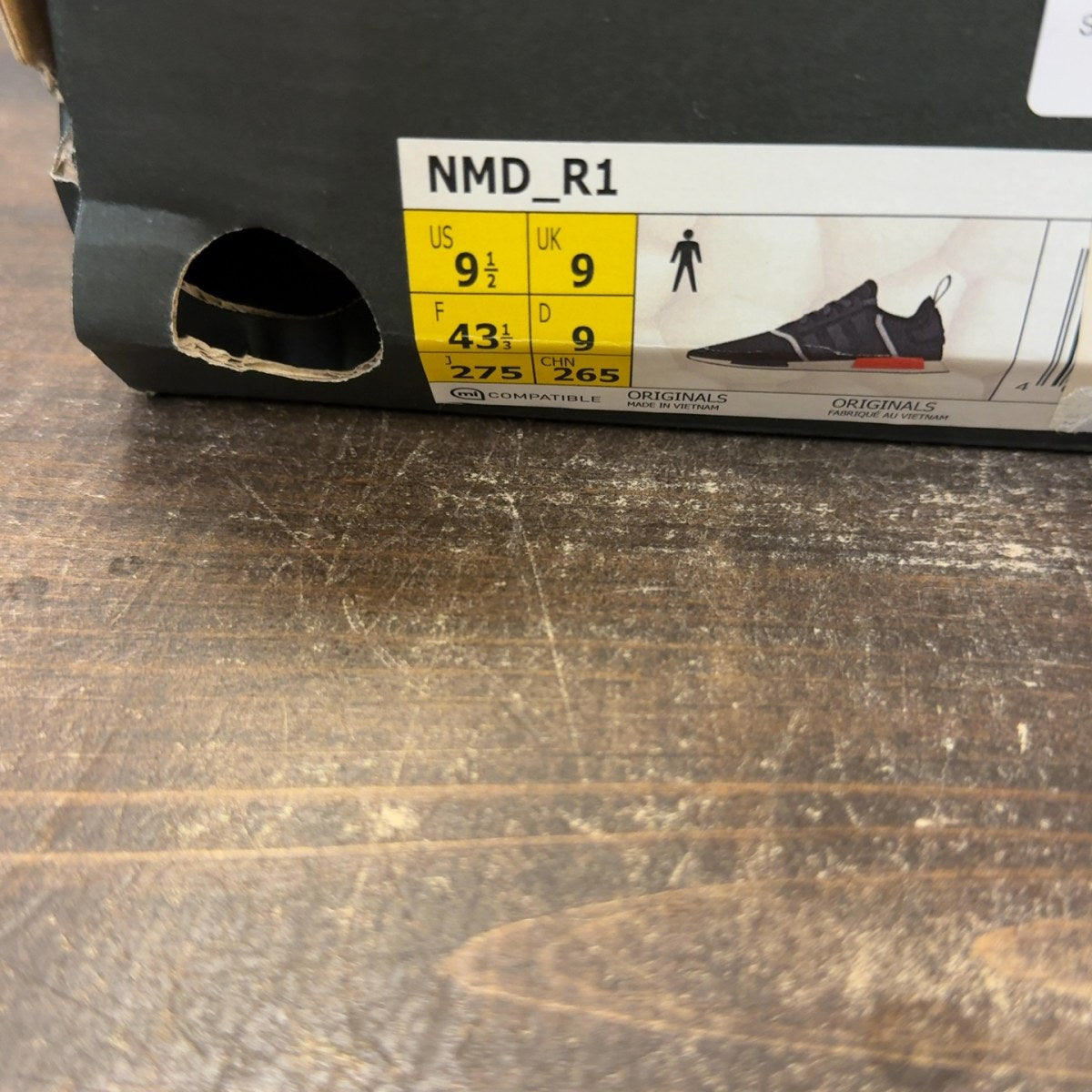 adidas NMD R1 Grey Red Size 9.5 (Pre-Owned) - Image 8