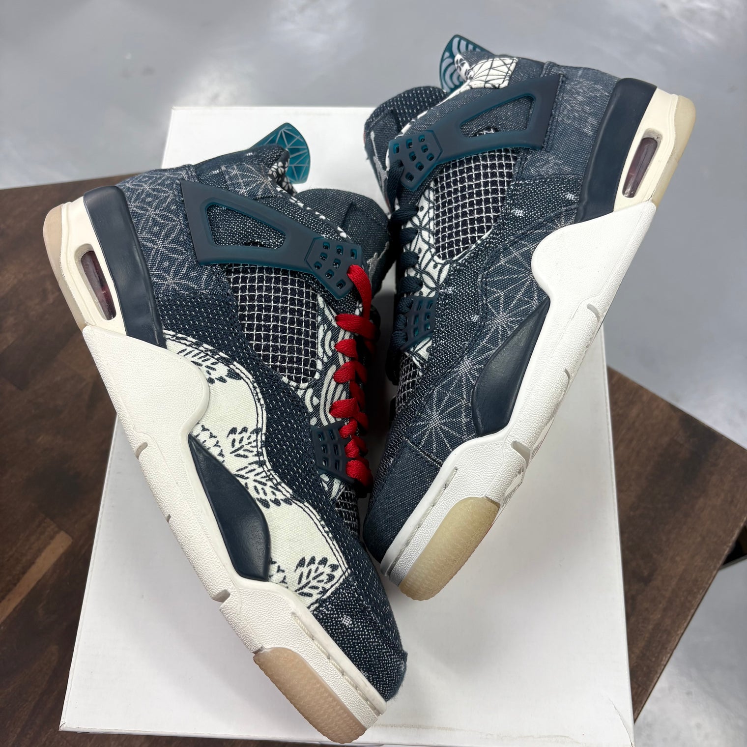 Sashiko Jordan 4 Retro (Lightly Worn, No Box)