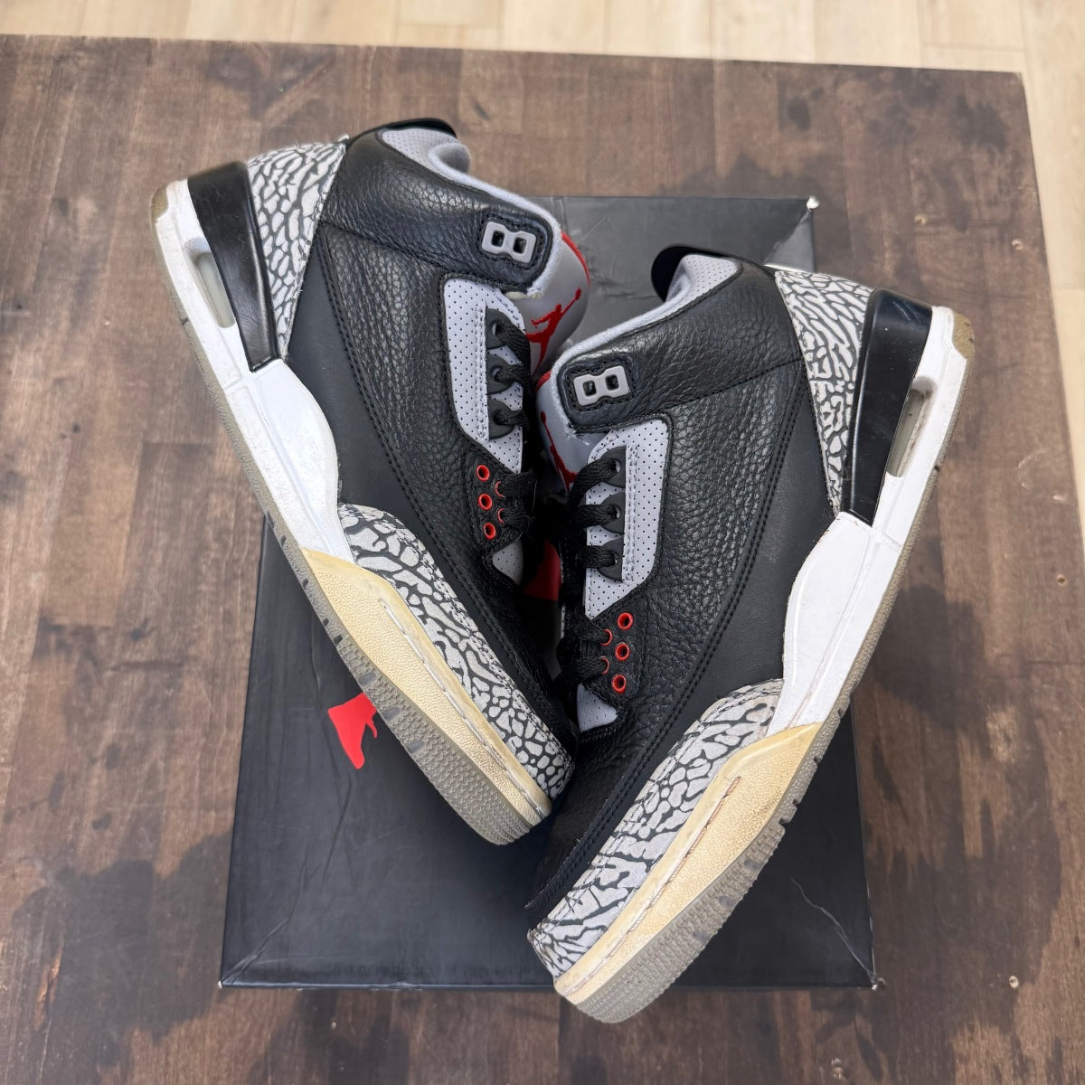 Jordan 3 Retro Black Cement (2018) Size 8.5 (Pre-Owned) - Image 1