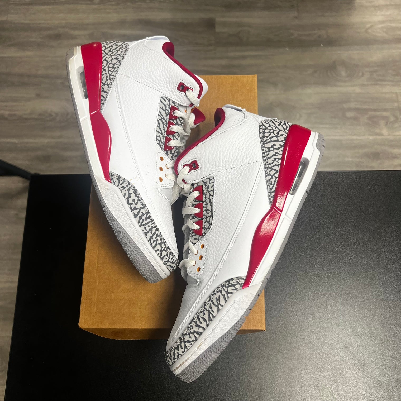 Cardinal Red Jordan 3 (USED, no box)