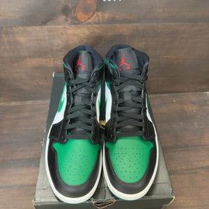 Jordan 1 Mid Green Toe Size 13 (Pre-Owned) - Image 3