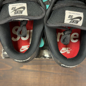 Nike SB Dunk Low Supreme Jewel Swoosh Silver Size 13 (Pre-Owned) - aux