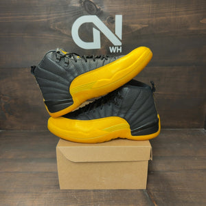 Jordan 12 Retro Black University Gold Size 9.5 (Pre-Owned) - Image 1