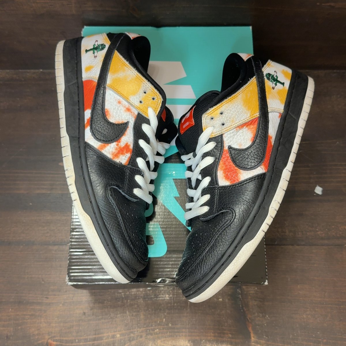 Nike SB Dunk Low Raygun Tie-Dye Black Size 10 (Pre-Owned) - back