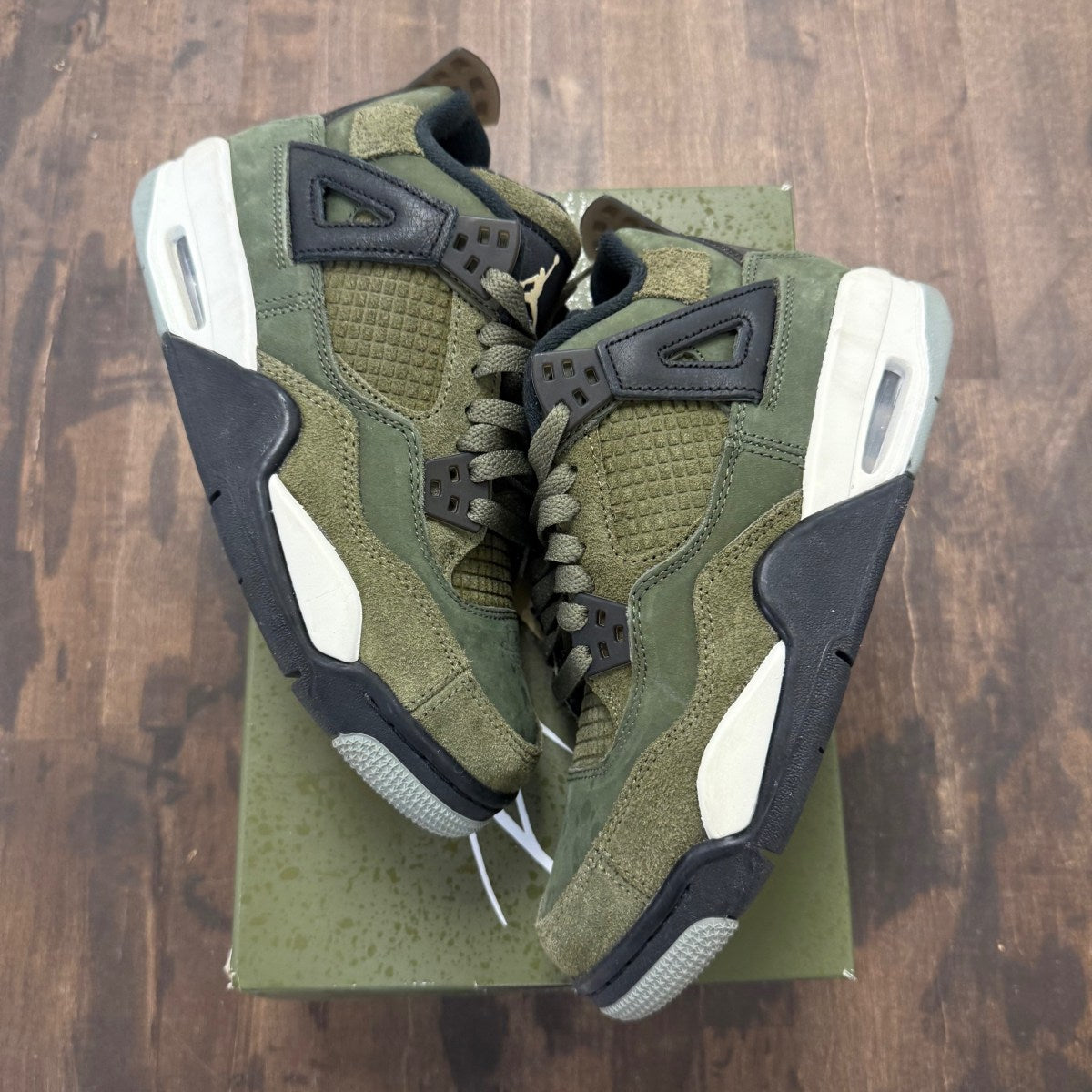 Jordan 4 Retro SE Craft Medium Olive (GS) - Image 1