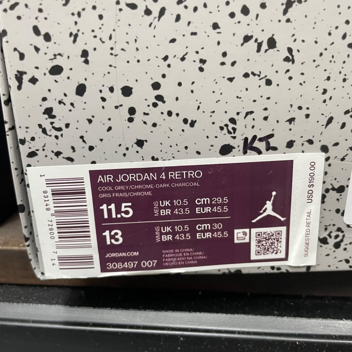 Jordan 4 Retro Cool Grey (2019) - Image 8