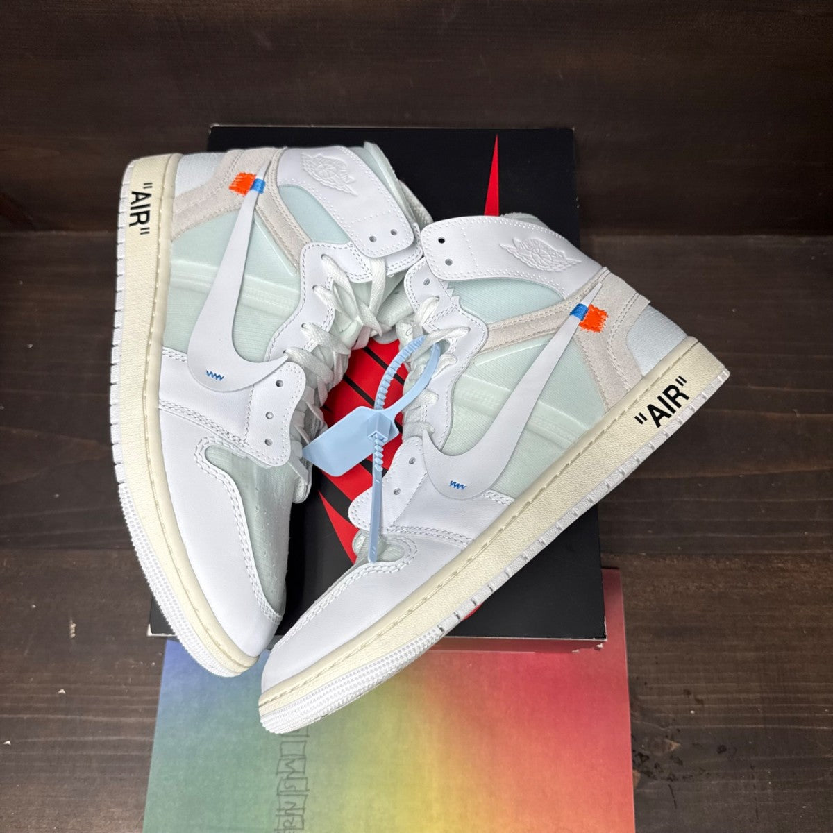 Jordan 1 Retro High Off-White Alaska Size 12.5 (Pre-Owned) - tag