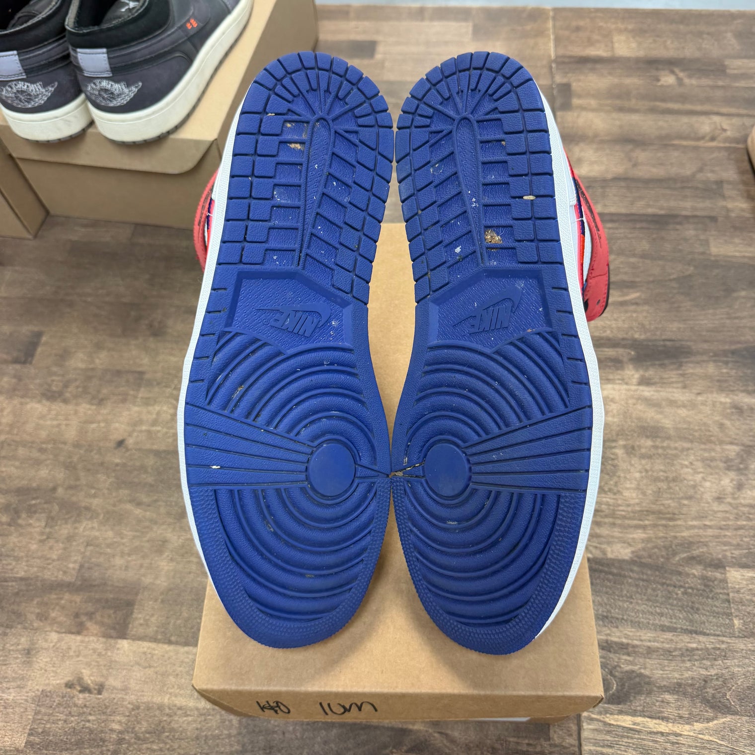 Multi-Color Swoosh Jordan 1 Mid (USED, No Box)