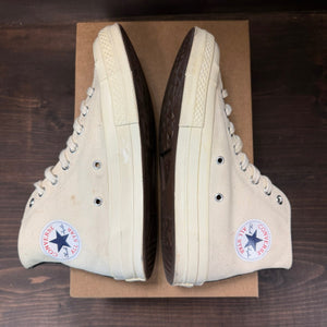 Converse Chuck Taylor All Star 70 Hi Comme des Garcons PLAY White Size 7 (Pre-Owned) - Image 5