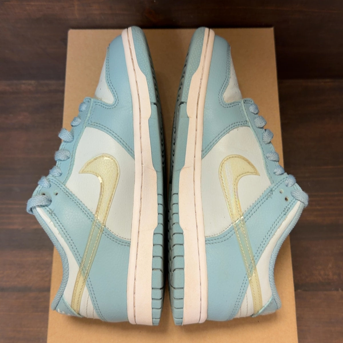 Nike Dunk Low Clear Blue Swoosh (GS) Size 5.5Y (Pre-Owned) - Image 5
