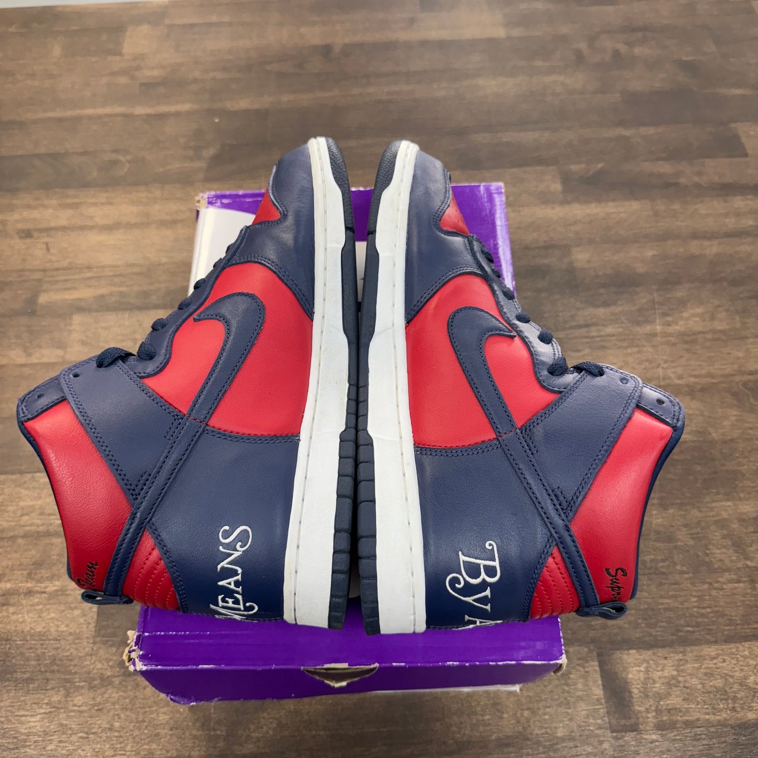 Supreme SB Dunk High Navy (USED)