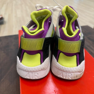 Nike Air Huarache Run Neon Yellow Magenta (2021) Size 10.5 (Pre-Owned) - Image 4
