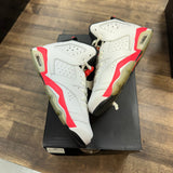 Jordan White Infrared Jordan 6 Retro (GS) (2014) (USED) Size 4.5Y (Pre-Owned) - Image 1