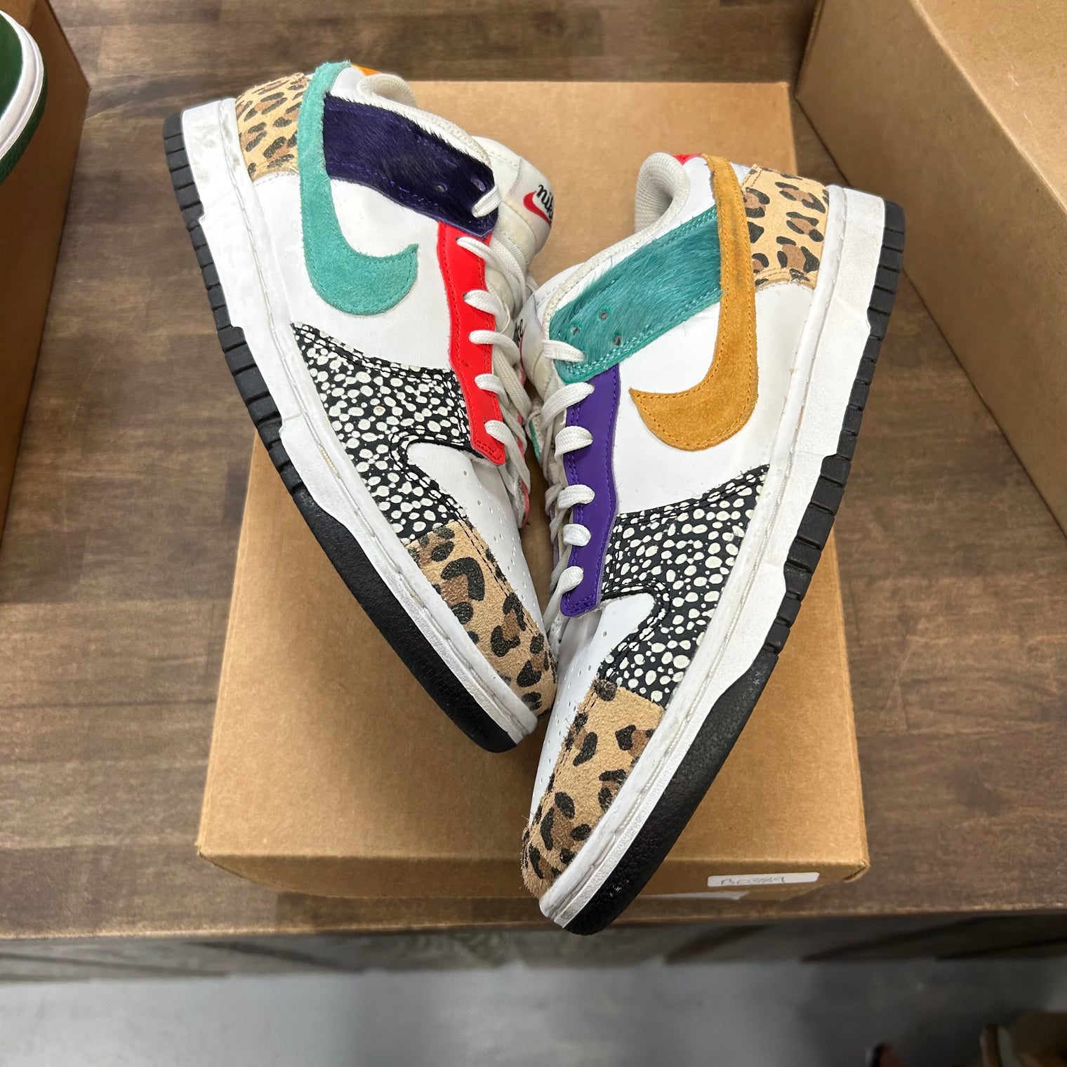 Safari Mix Dunk Low (W) (USED, No Box)