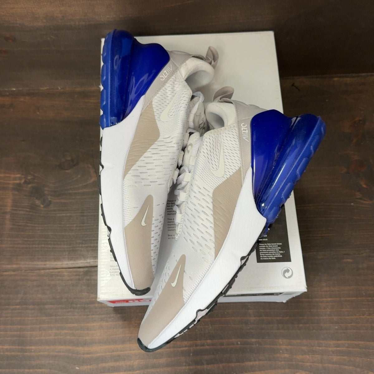 Nike Air Max 270 Vast Grey Racer Blue - Image 2