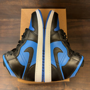 Jordan 1 Mid Black Royal Blue Size 9 (Pre-Owned) - Image 5