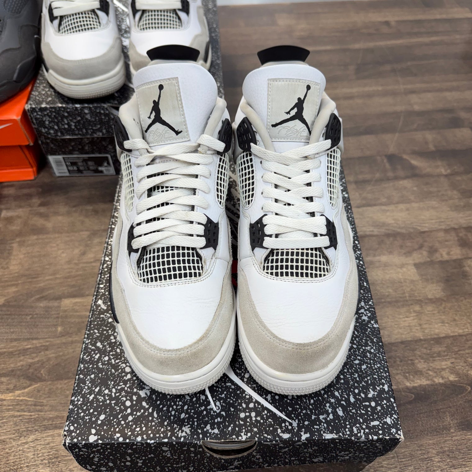 Military Black Jordan 4 Retro (Used)