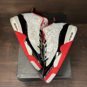 Jordan Dub Zero White Varsity Red (2022) Size 12 (Pre-Owned) - Image 2