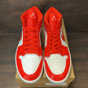 Jordan 1 Mid Barcelona Sweater Red Patent Size 12 (Pre-Owned) - Image 3
