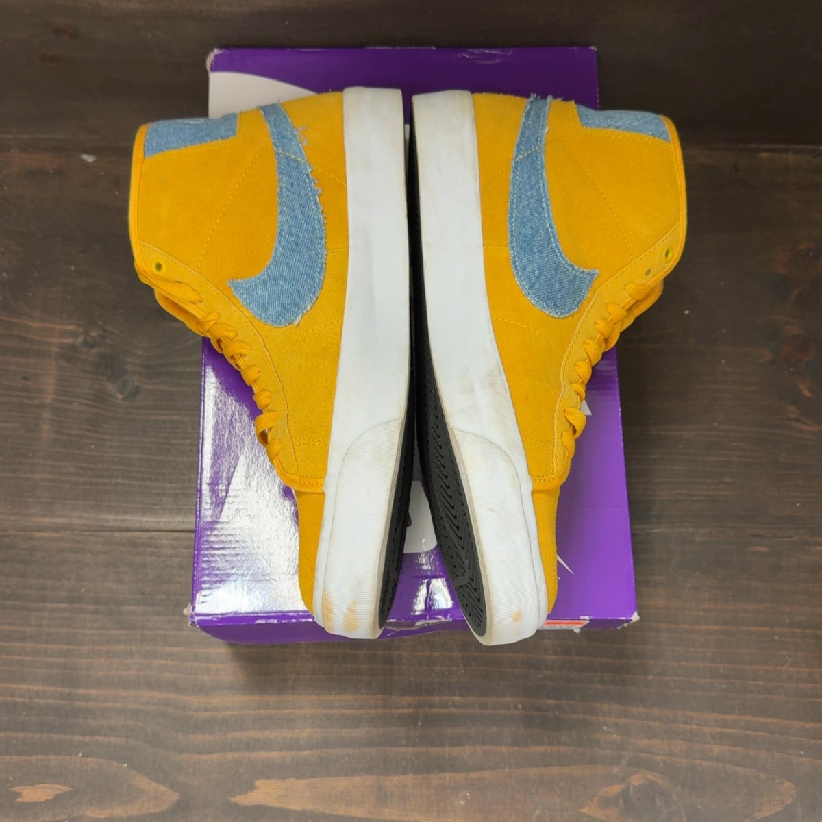 Nike SB Zoom Blazer Mid Pro GT Grant Taylor University Gold Denim - Image 4
