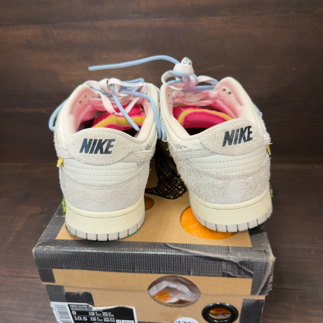 Nike Dunk Low Off-White Lot 38 Size 9 (Pre-Owned)