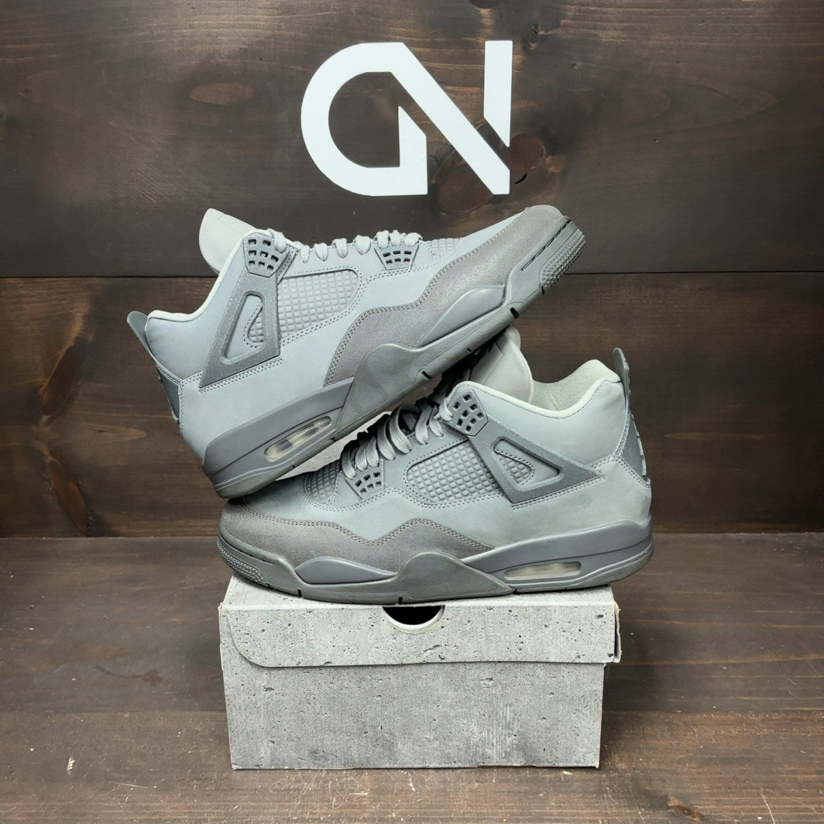Jordan 4 Retro SE Paris Olympics Wet Cement - Image 1
