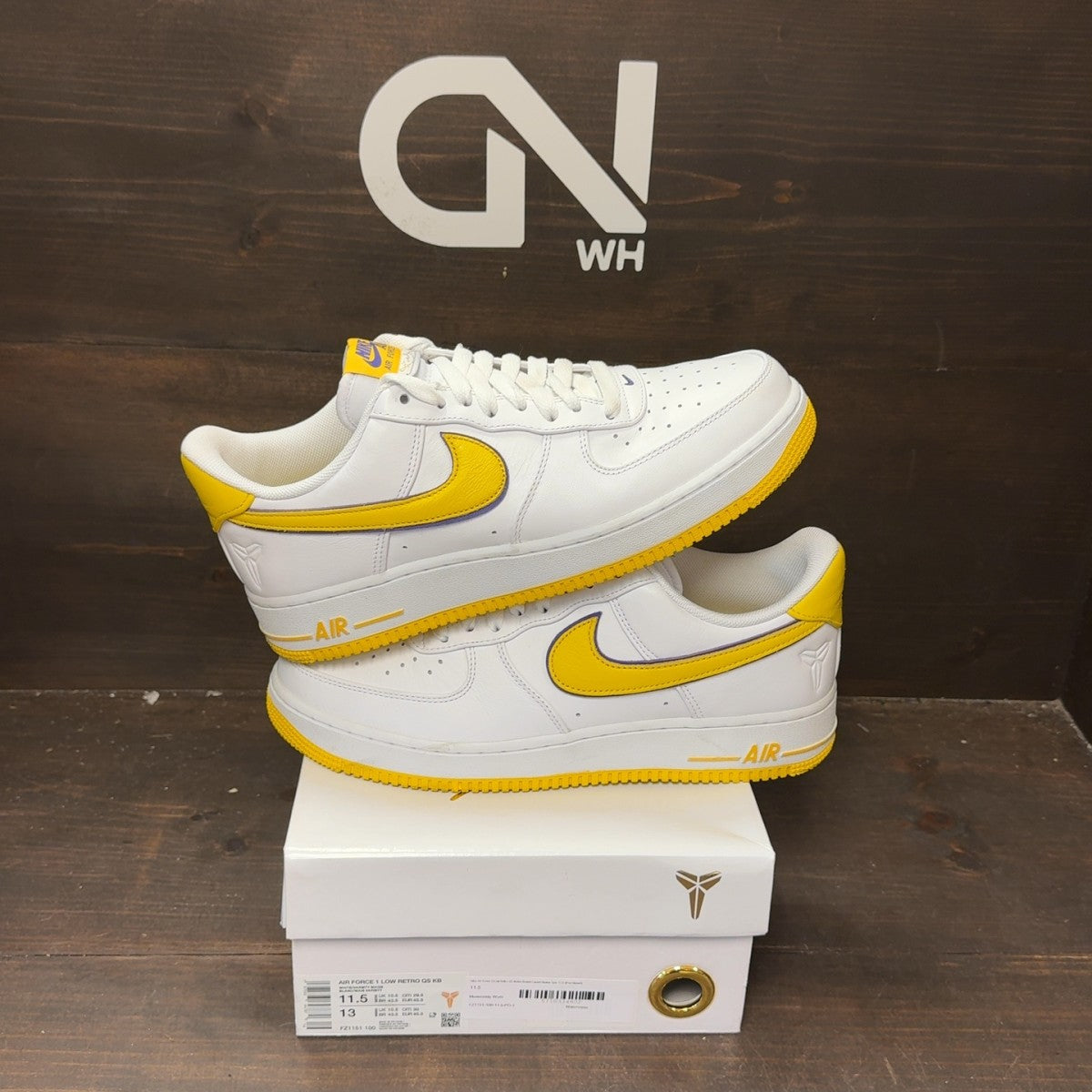 Nike Air Force 1 Low Retro QS Kobe Bryant Lakers Home - Image 1