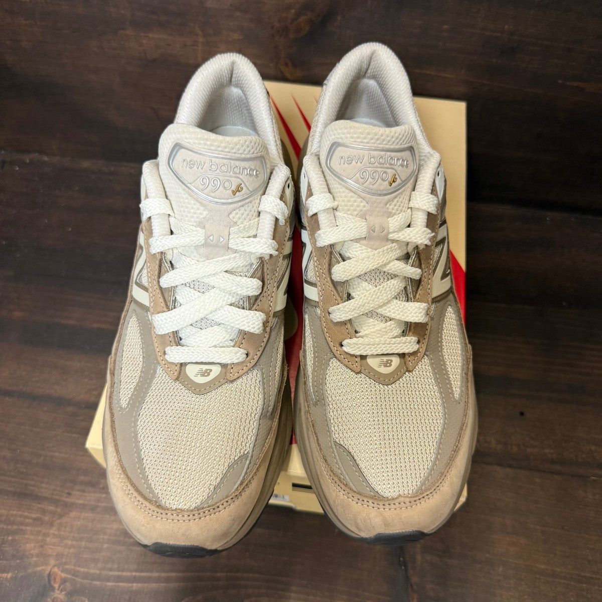 New Balance 990v6 MiUSA Driftwood Timberwolf - Image 2