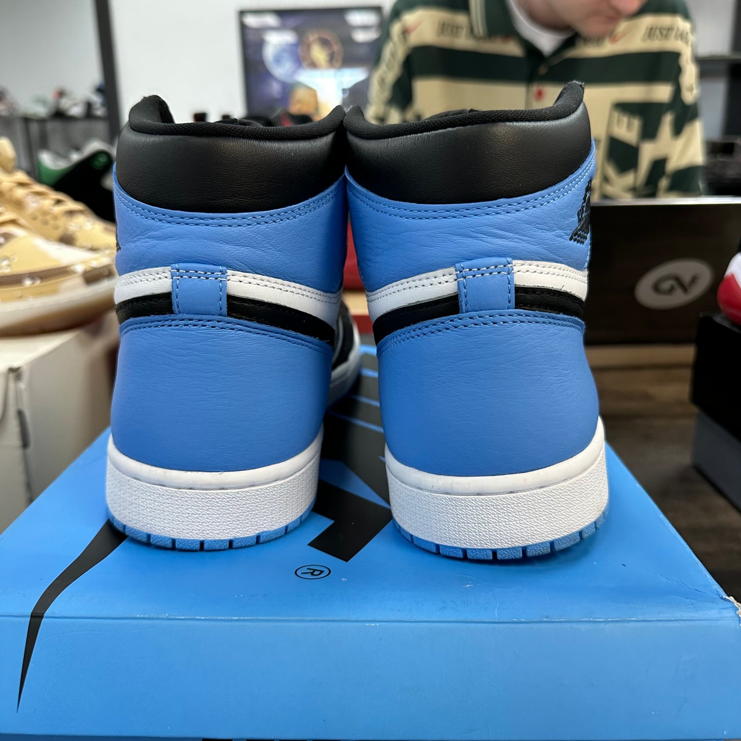 UNC Toe Jordan 1 High (USED)