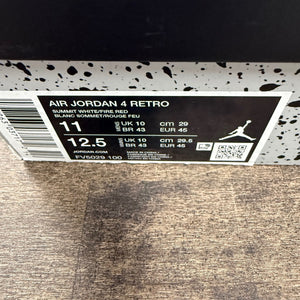 Jordan 4 Retro White Cement (2025) Size 11 (Pre-Owned) - Image 6