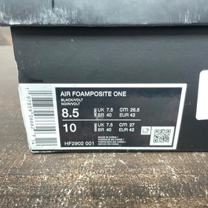 Nike Air Foamposite One Black Volt - Image 7